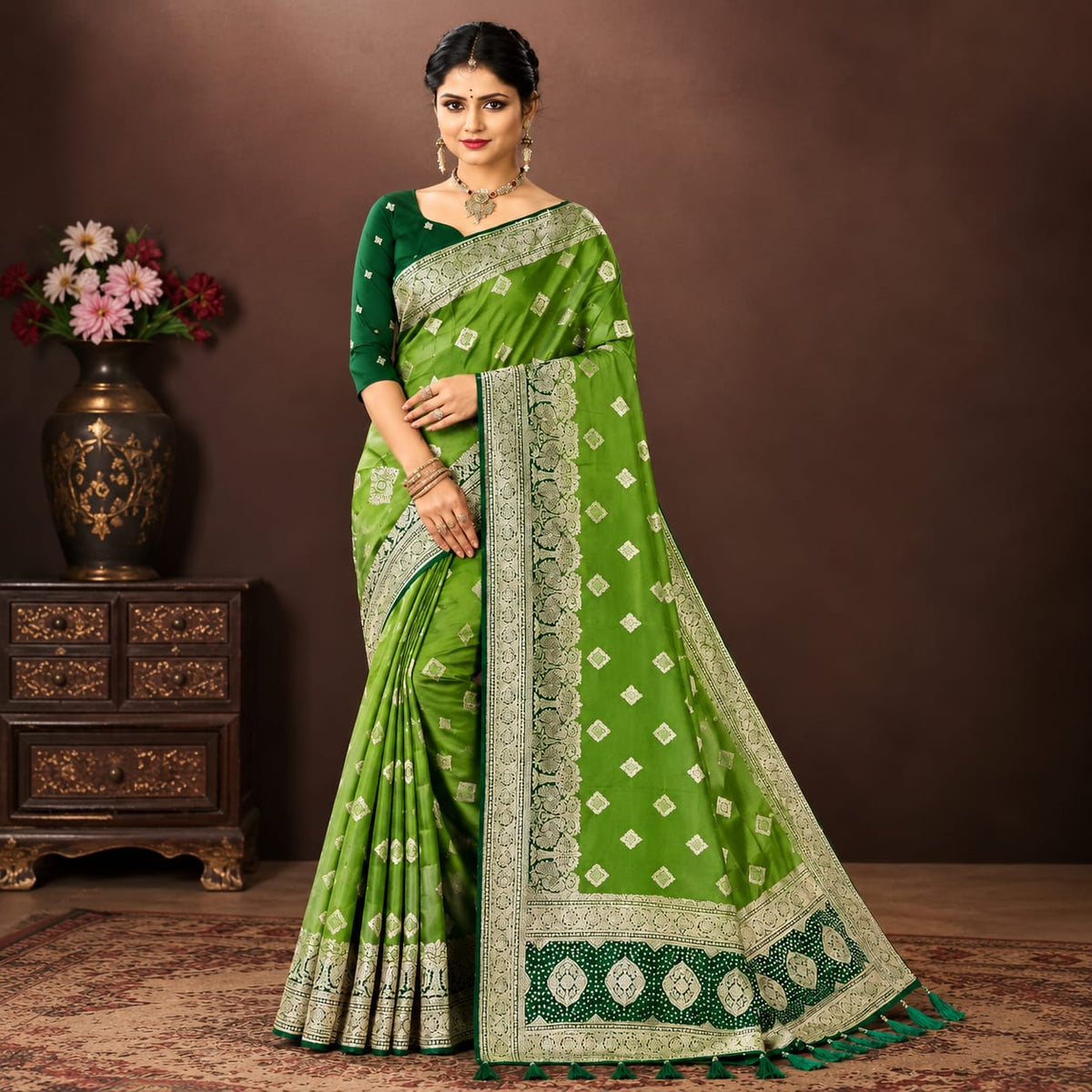 Morpankh Rani Banarasi Silk Saree