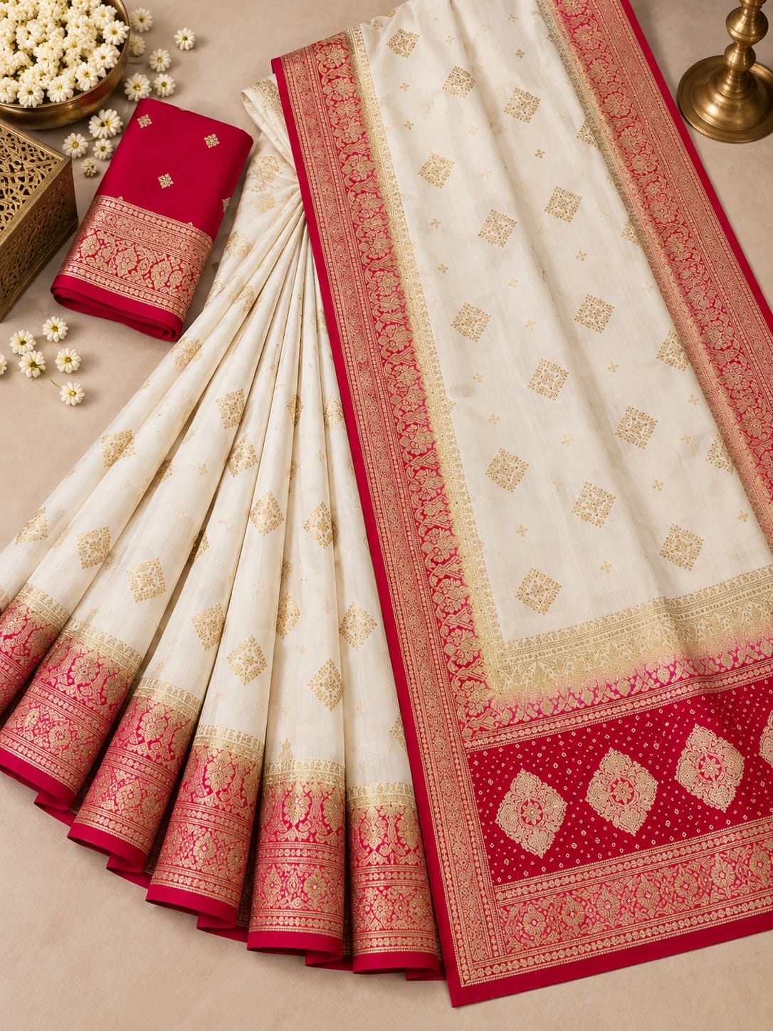 Morpankh Rani Banarasi Silk Saree