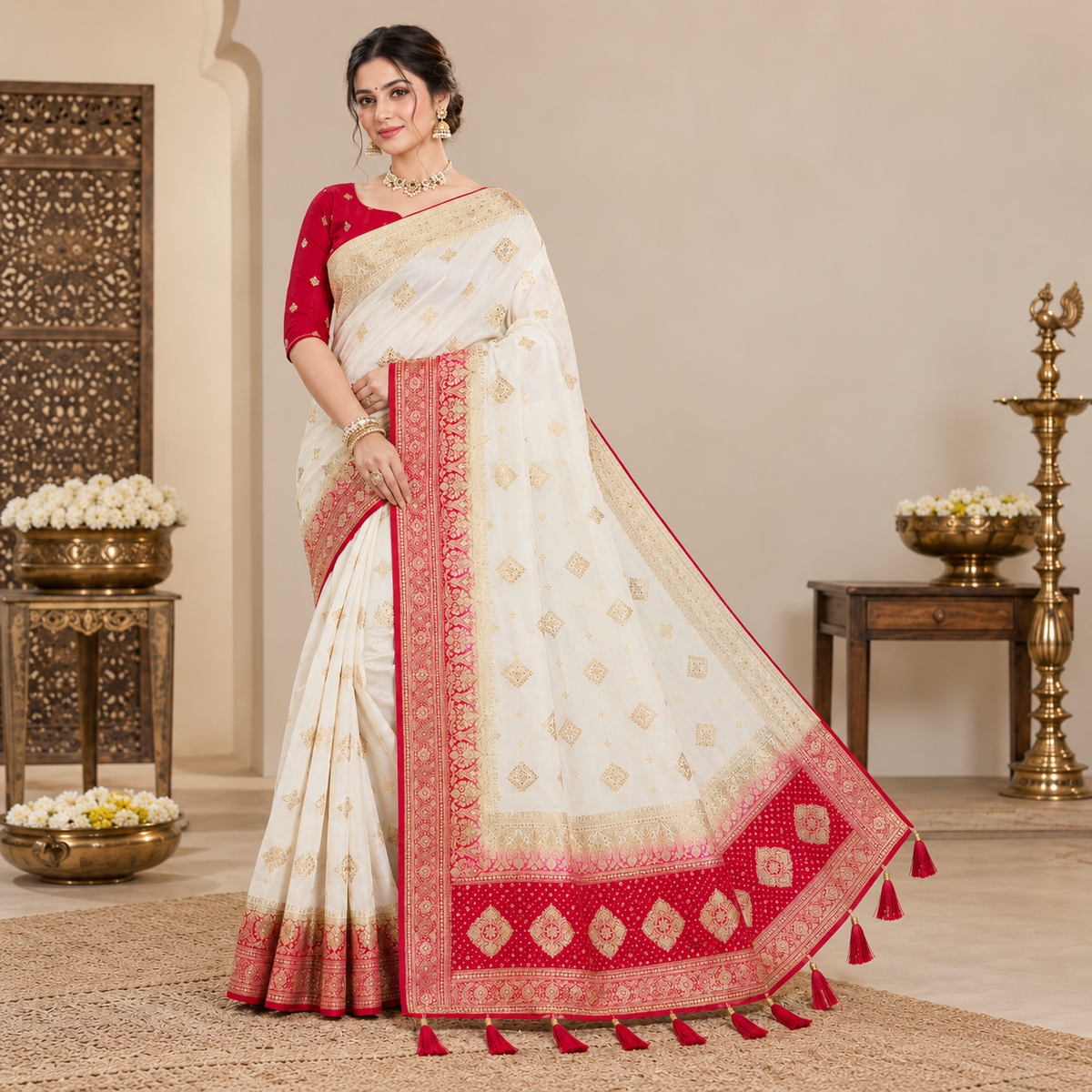 Morpankh Rani Banarasi Silk Saree