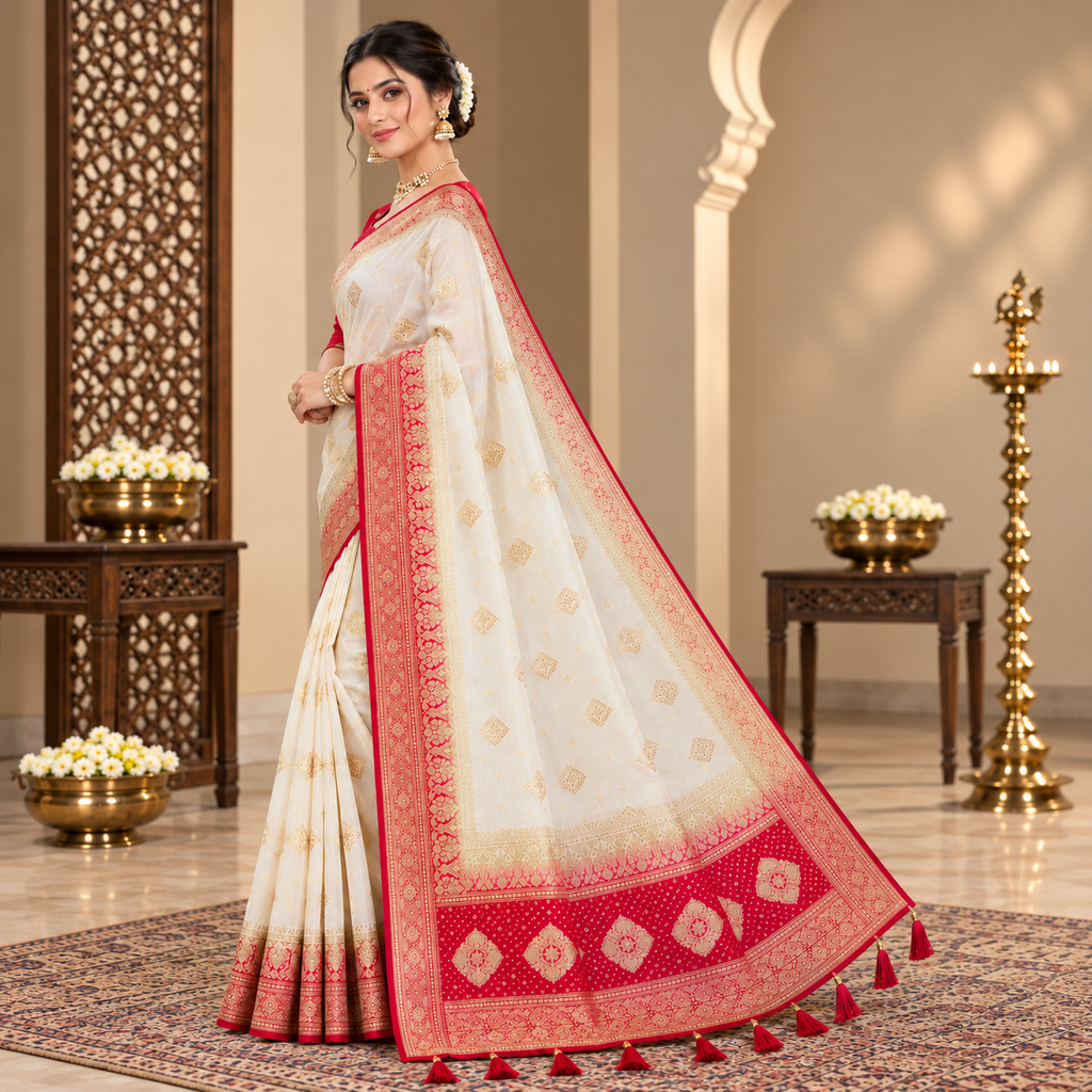 Morpankh Rani Banarasi Silk Saree