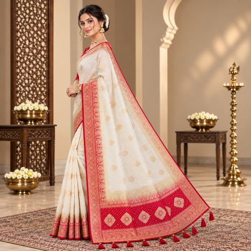 Morpankh Rani Banarasi Silk Saree