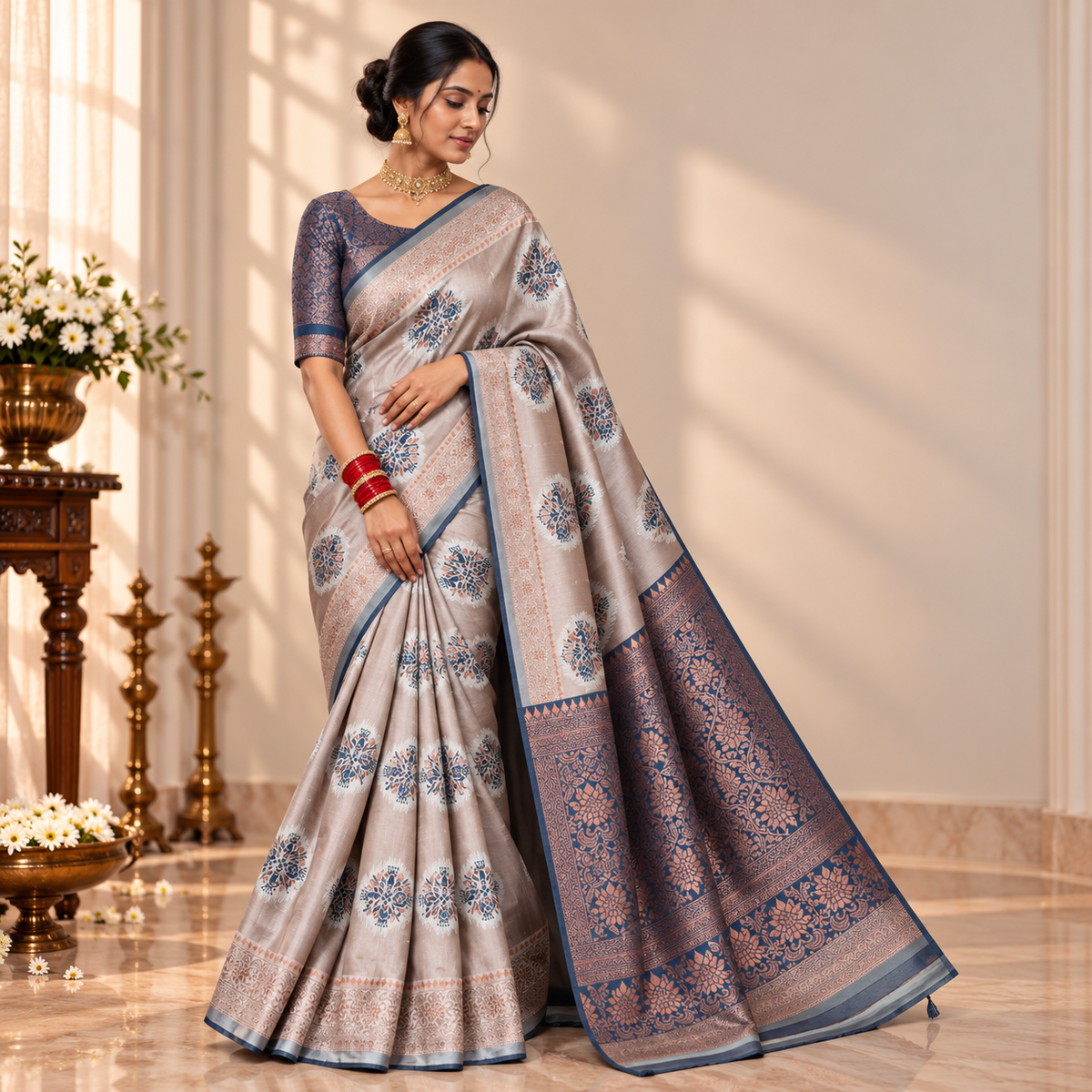 Rajwada Heritage Silk Saree
