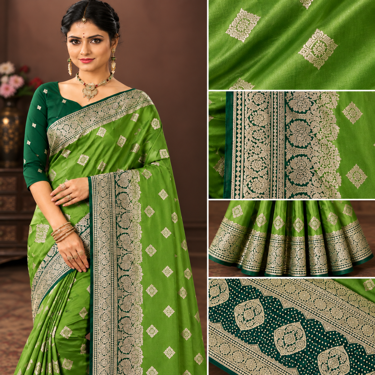 Morpankh Rani Banarasi Silk Saree