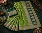 Morpankh Rani Banarasi Silk Saree